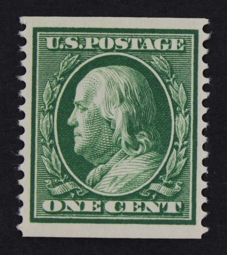 CKStamps: US Stamps Collection Scott#352 1c Franklin Mint VLH OG 24 3/4mm
