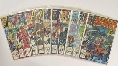 Avengers 291 293 294 295 296 297 303 304 305 306 307 Lot NM Marvel 1988