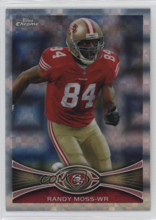 2012 Topps Chrome Retail X-Fractor Randy Moss #32 HOF 14dh