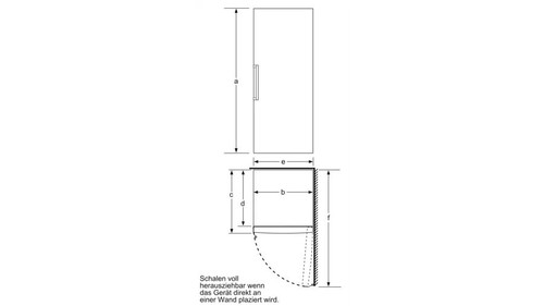 Bosch GSN54UWDP Serie 6 Stand Gefrierschrank, 70 cm breit, 328 L, Full No Frost, - Bild 5 von 5