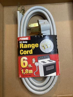 Prime Range Power Cord Gray 3-Wire 50amp 6ft RD628106L