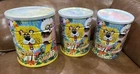 Lot Of 3 Vintage Folgers Jungle Animal Coffee Can Tins - 1960's Beautiful & Fun