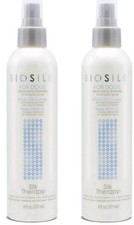 BioSilk for Dogs Silk Therapy Deep Moisture Waterless Shampoo Spray, 2 Pack 8 Oz