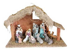 Christmas Miniature Nativity Set Crèche Manger Birth of Jesus Christ Decoration