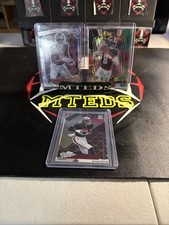 Kyle Pitts 2025 Prizm Silver Laser, Black/Green Shock, 2022 Optic The Rookies 3