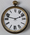 Antique Goliath Swiss Brevet 33236 8-Day Pocket Watch For Car Dashboard  By Doxa