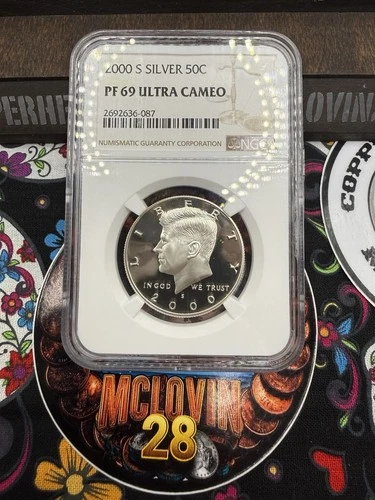 2000 S Silver 50C Kennedy Half Dollar NGC PF 69 Ultra Cameo