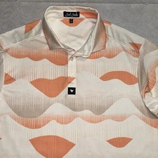 Bad Birdie Men's M Golden Hour Short Sleeve Core Performance Polo Golf Shirt