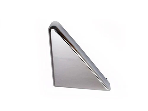 Chrome mirror triangle left without hole for Mercedes R107 from chassis