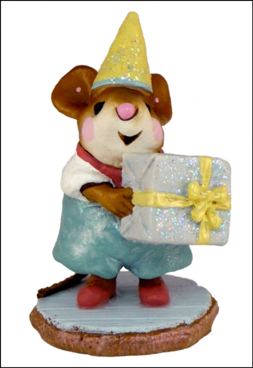 WEE FOREST FOLK - "PARTY BOY" - TEAL - #M-223 (KRAFT BOX)