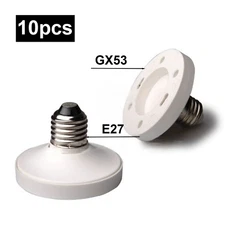 E27 to GX53 LED Halogen GFL Light Bulb Lamp Adapter Socket Base Converter Holder