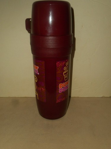 Vintage DUNKIN DONUTS Coffee Insulated Glass Thermos 50F 0.5 LTR Hot Cold Nos - Picture 11 of 12