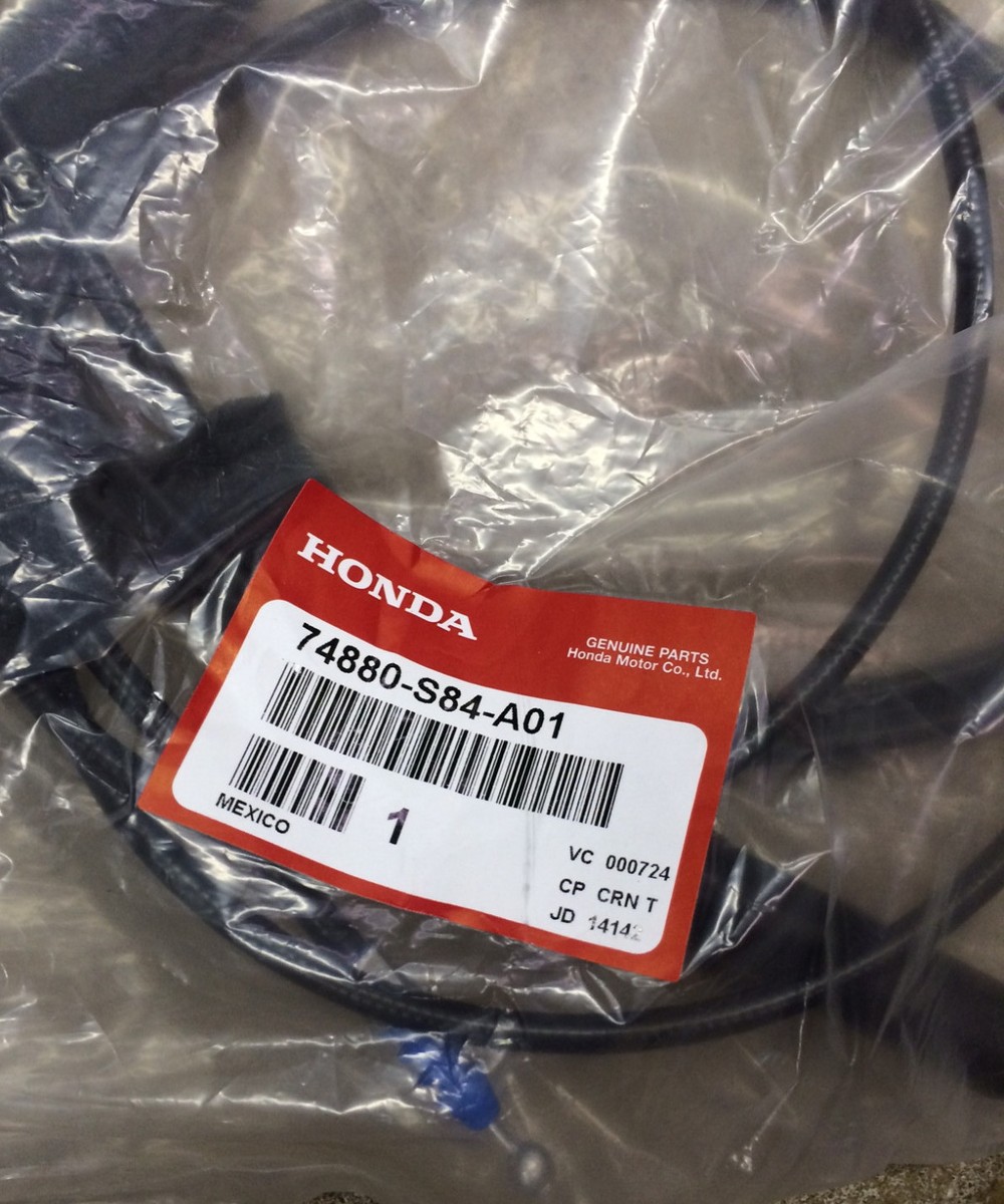 Genuine OEM Honda Accord 4Dr Trunk / Gas Door Release Cable 1998