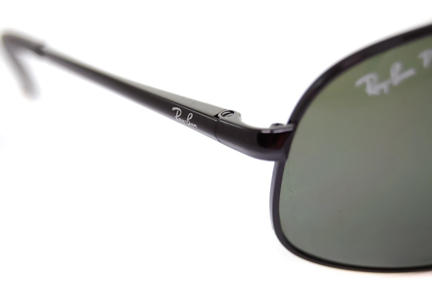 RayBan POLARIZED RB3387 0029A 64mm Men Large Square Metal