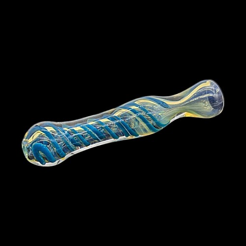 3,25" Glas Rauchen Chillum Pfeife türkis - Bild 2 von 4