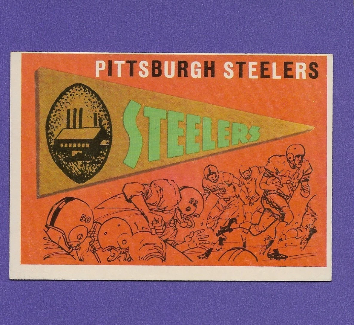 Steelers Pennant trading card