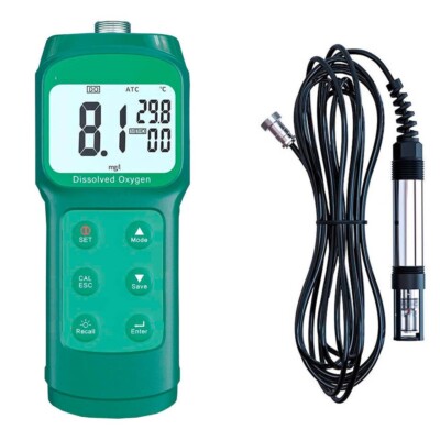 Dissolved Oxygen Meter Analyzer with Range 0.0~30.0mg/L 3.5M Probe Electrolyte