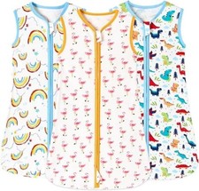 Baby Sleep Sack 3 Pack for 12-18 Months Baby Wearable Blanket 100 Cotton -Large