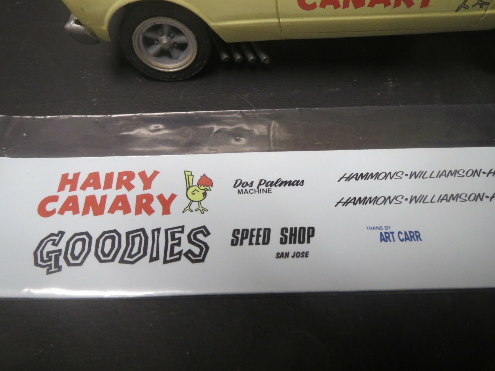 Hairy Canary 66' Valiant AWB 1/25 Decal from Fremont Racing Specialties
