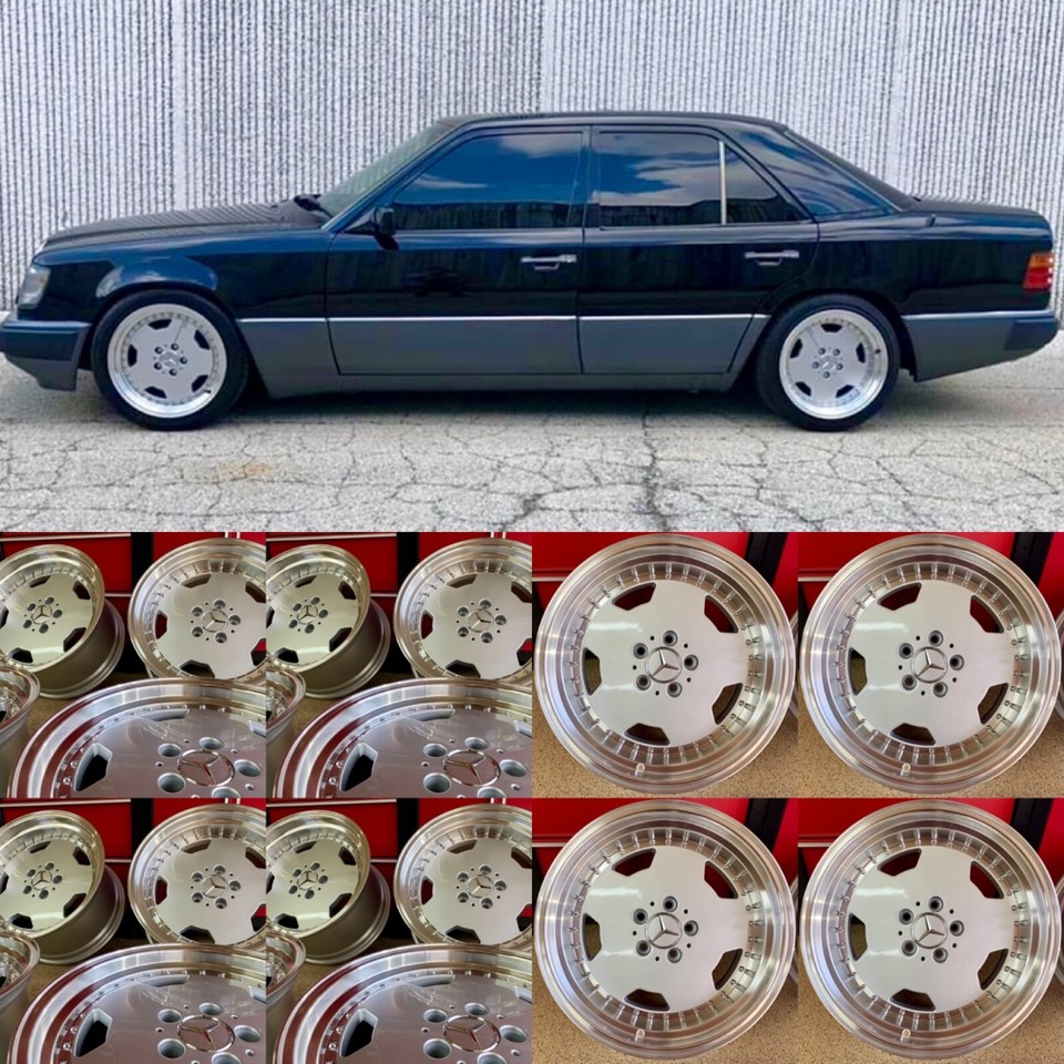 18 INCH Mercedes 124 126 560sec e300 e320 AMG Wheels Rims Deep Dish 18/8