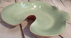 VINTAGE RED WING BELLE KOGAN Art Green Mid-century Modern Dish BOWL B1408 MCM