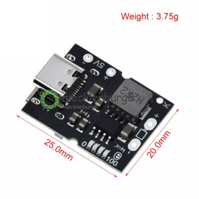 5V 2A Boost Converter Step-Up Power Module Lithium Battery Charging Protection M