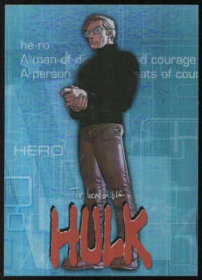2012 UD Marvel Avengers Assemble ''HEROES EVOLVE'' Holofoil #E-52...BRUCE BANNER