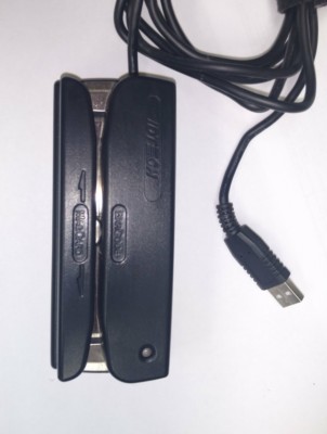IDTECH WCR3237-733U OMNI Mag Stripe & Bar Code COMBO READER Used