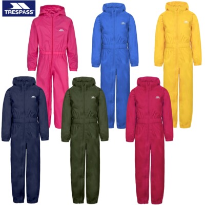 TRESPASS BUTTON SUIT WATERPROOF PUDDLE 