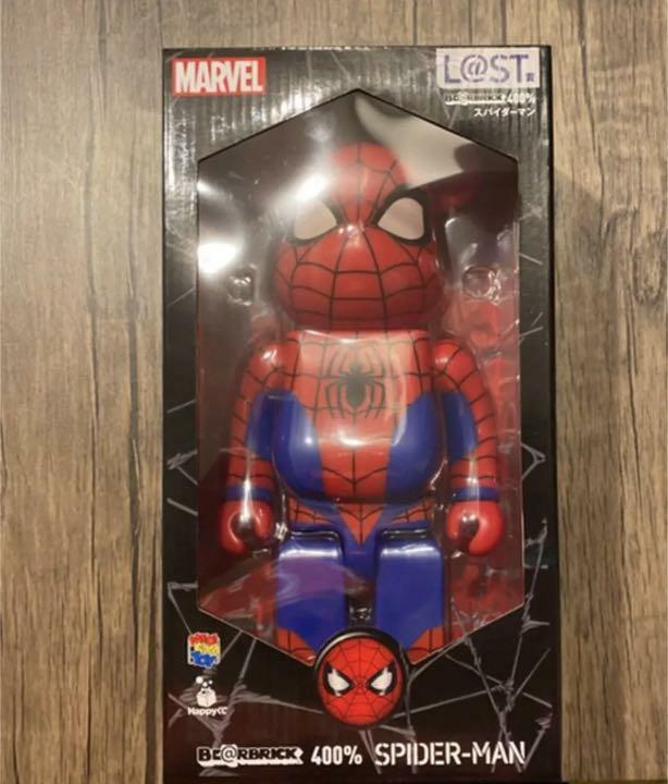 MARVEL HAPPY lottery BE @ RBRICK 400% Spiderman | eBay