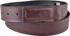 Brown Leather Mechanic Belt Dickies Mens No-Scratch No-metal Visible Large 38-40