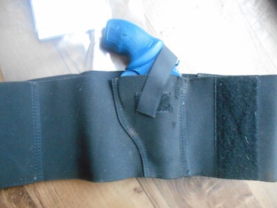 Desantis 060 Nylon Belly Band Large Sizes 36-42 Waist Bk Ambi S&W J Fr  rev C20