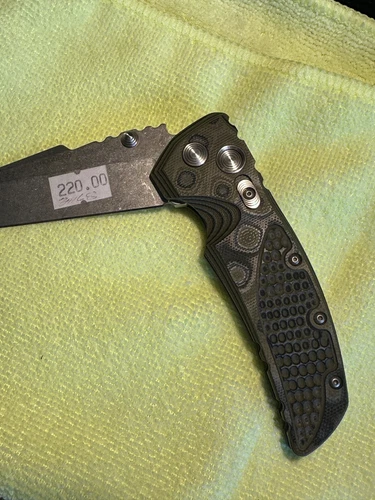 Hogue 34148 EX-01 Manual Folder 4" Tanto Stone Tumbled G-Mascus Green G10 Mint