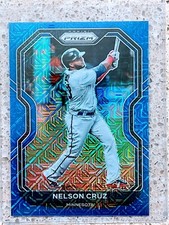 2021 Panini Prizm Baseball Nelson Cruz Blue Mojo Prizm 116/199 Minnesota Twins