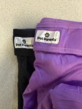 2 Pack Dog Diapers Washable Period Female Black Purple Size XL