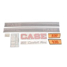 Decal Set For Case 930 Comfort King Diesel - 6 Speed - No Screen 1963-1967