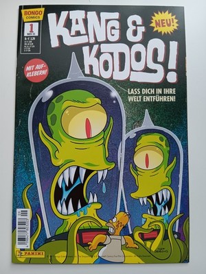 Bongo Comics Nr. 1  Kang & Kodos!  mit Aufklebern