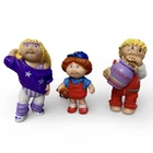 Vintage Lot Of 3 Cabbage Patch Kids Doll 2” Baby Mini Figures PVC Figurines 1984