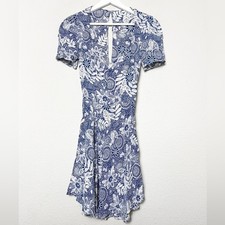 Reformation Floral Paisley Print Mini Dress