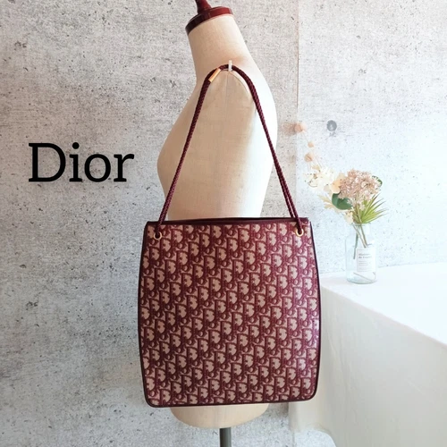 Sac fourre tout bandoulière Dior motif trotteur vintage 2 voies femme homme bon état