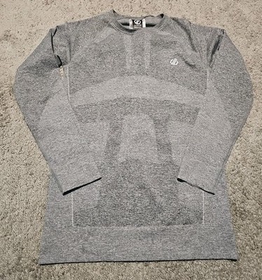 Dare 2B Mens Base Layer Long Sleeve Gray Top Size M
