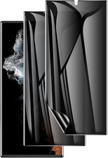 2 Pack for Samsung Galaxy S22 Ultra Privacy Screen Protector, Anti-Spy Full Adhe