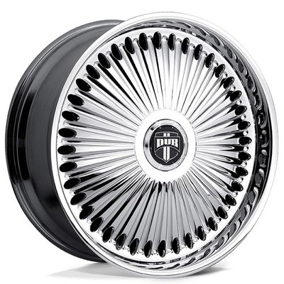 26x10 Dub Forged Wheels S777 Bellagio Chrome Spinner Rims (4pcs