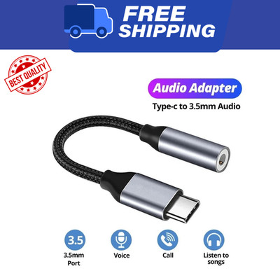 New USB Type A To 3.5mm AUX Female Audio Headphone Jack Cable Adapter Lot