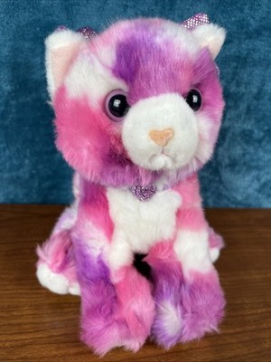 Aurora Kittipillers Puppillons PANSY 10'' Plush Pink Purple Cat Kitten NWOT Nice!