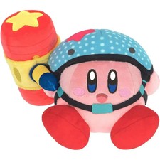 Kirby and the Forgotten Land - Toy Hammer Kirby Plush 4" - Little Buddy
