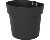Blumentopf Geli Conny Kunststoff Ø 16 Cm H 15,5 Cm Anthrazit