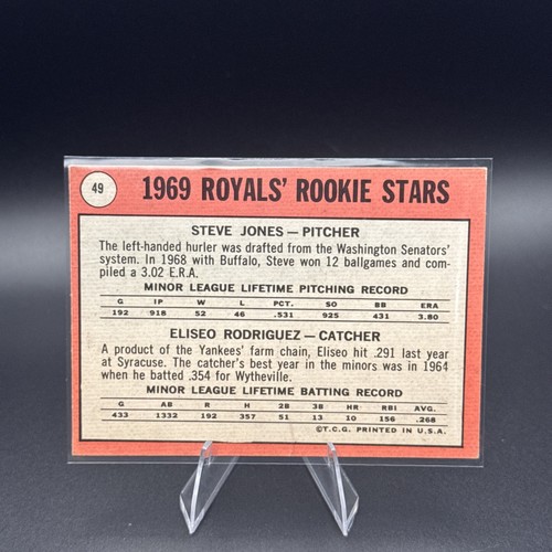 1969 Topps-1969 Rookie Stars Ellie Rodriguez, Steve Jones #49 Rodriquez ...