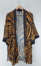 Julien macdonald Beaded Kimono PrintedKaftan Loungewear Black-Multi Medium QVC. 