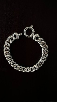 Jacmel Mauritius JCM  Italian Link Chain Sterling 925 Bracelet & Necklace SET